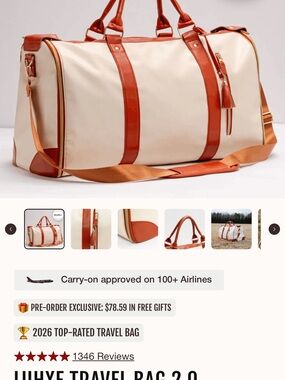 Luhxe Canvas Travel Duffel